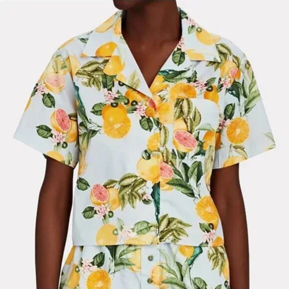 Cara Cara Cotton Citrus Print Matching Set - Skirt (6) and Top (M) - Picture 1 of 7